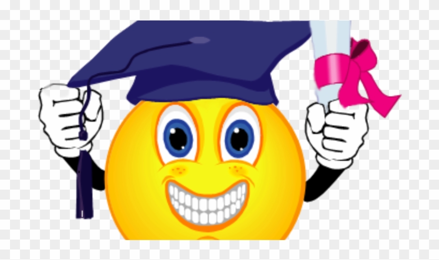 Scholarship - Graduation Smiley Face Clip Art - Png Download