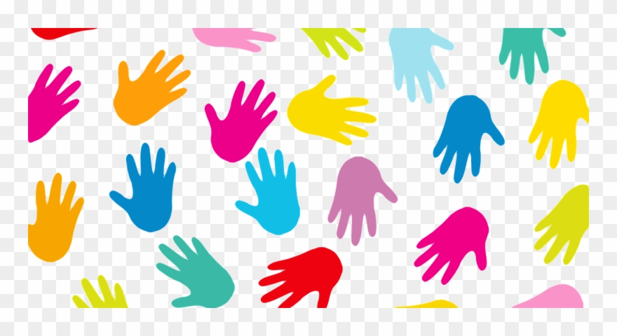 Colorful Handprints - “ - Colourful Hands Clipart