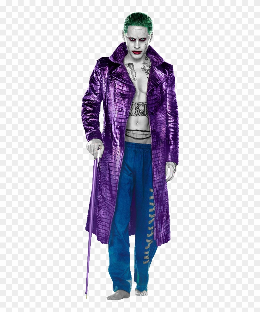Suicide Squad Joker Png Clip Art Free - Joker Suicide Squad Trench Coat Transparent Png