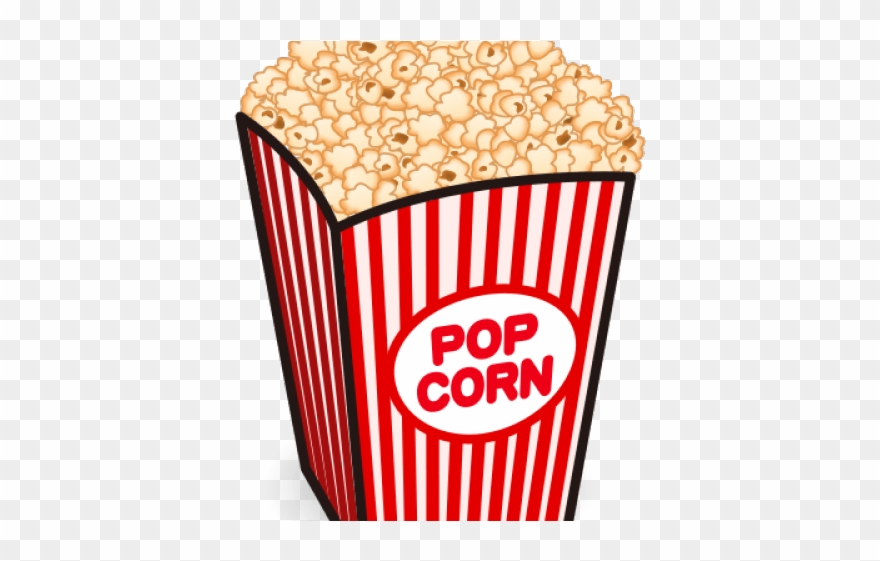 Clear Background Popcorn Clip Art - Png Download