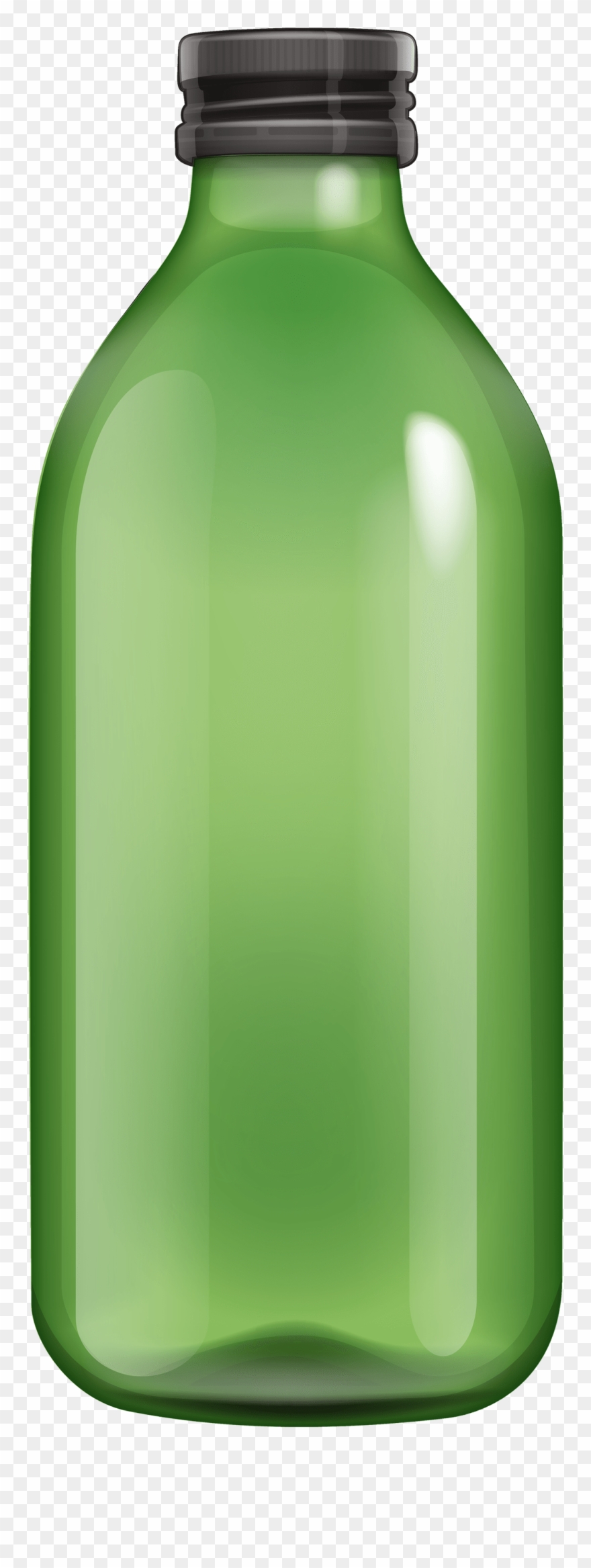 Bottle Green - Glass Bottle Clipart Png Transparent Png