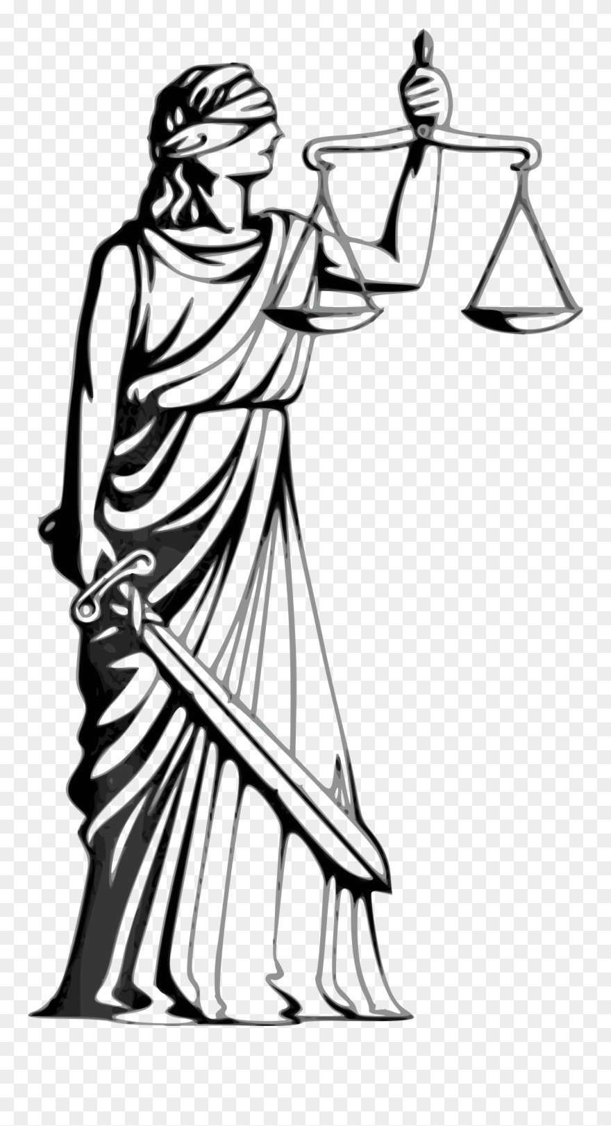 No "fairness Through Unawareness" - Lady Justice White Background Clipart