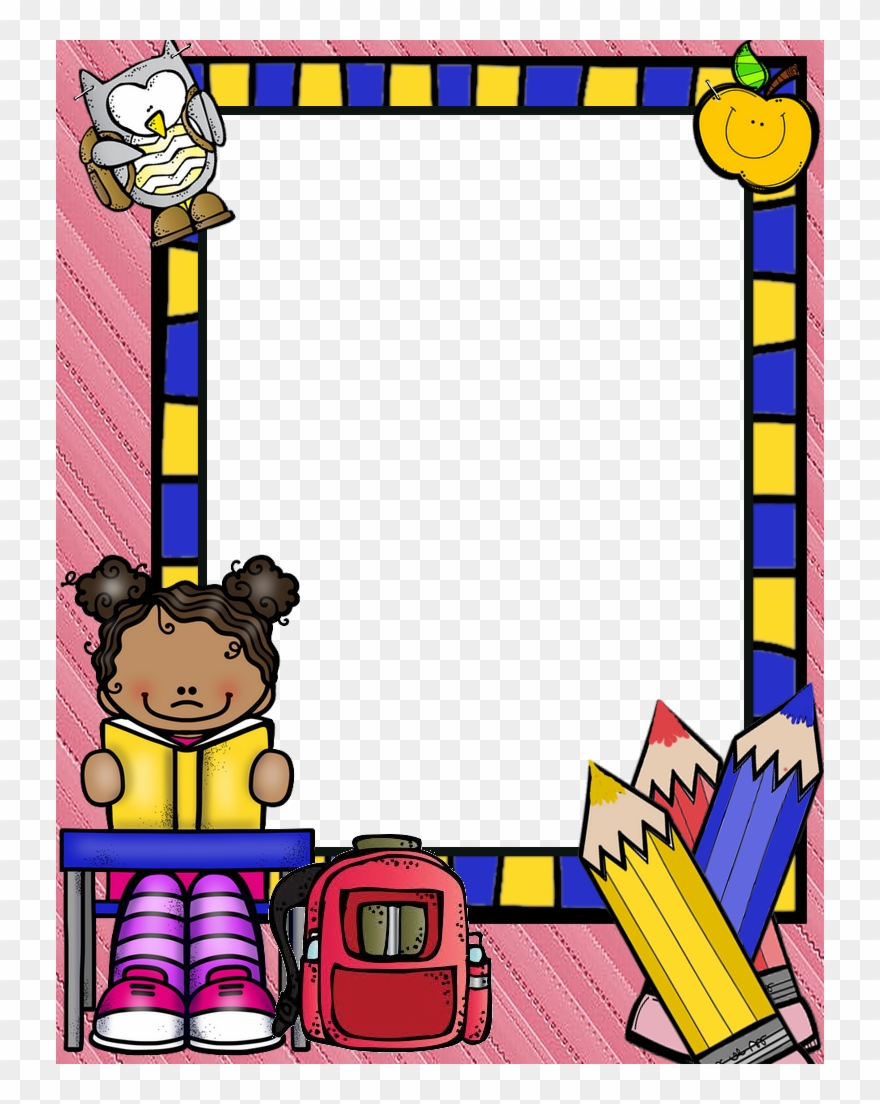 School Labels, Dj Inkers, Borders And Frames, Bookmarks, - School Clipart