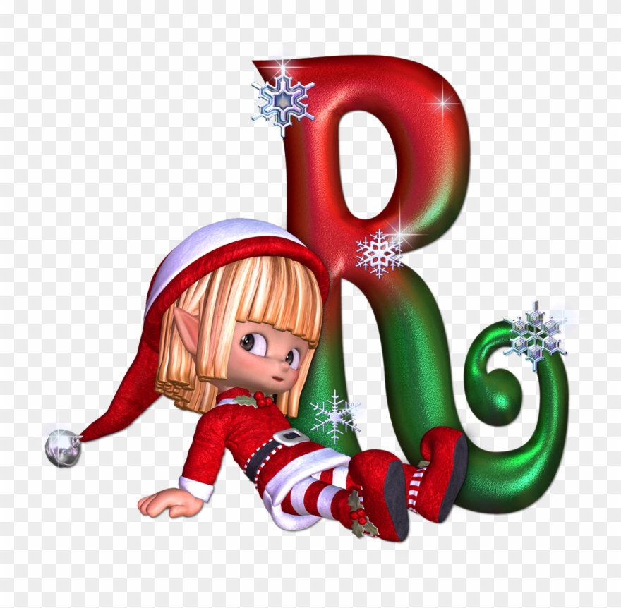 Alfabeto De Navidad - Merry Christmas Card Clipart