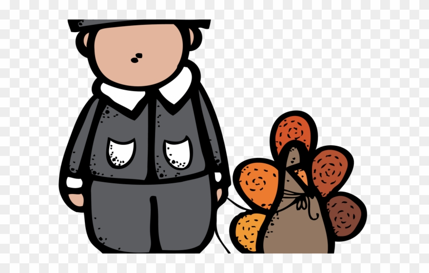 Pilgrim Clipart Melonheadz - Thanksgiving Clip Art Melonheadz - Png Download