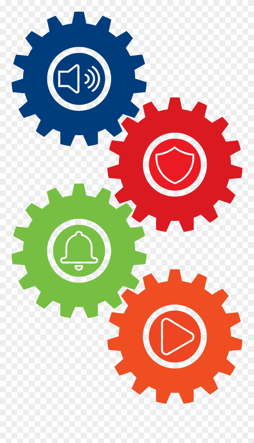 Audio Enhancement Solutions Gears - Semana Pedagógica Clipart