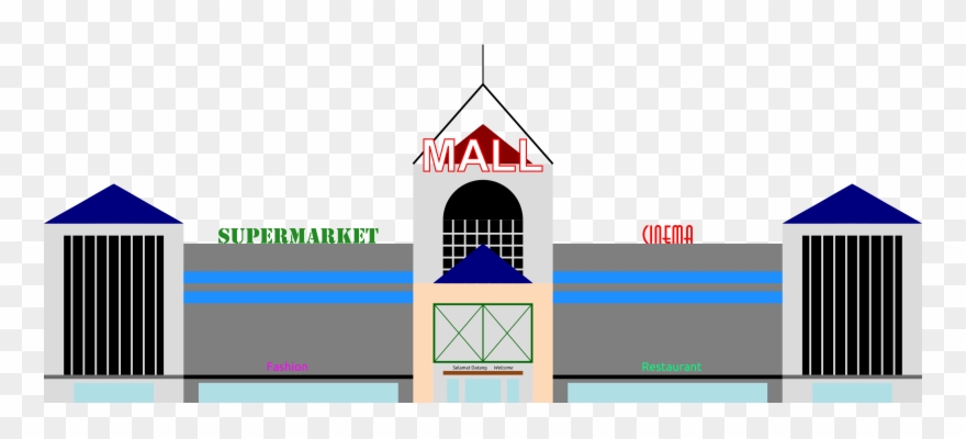 Previous - Mall Clipart Outside - Png Download