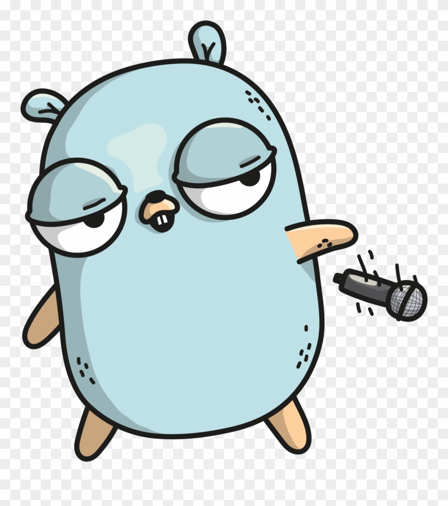 How Couldn't You Love Him - Gopher Mic Drop Clipart