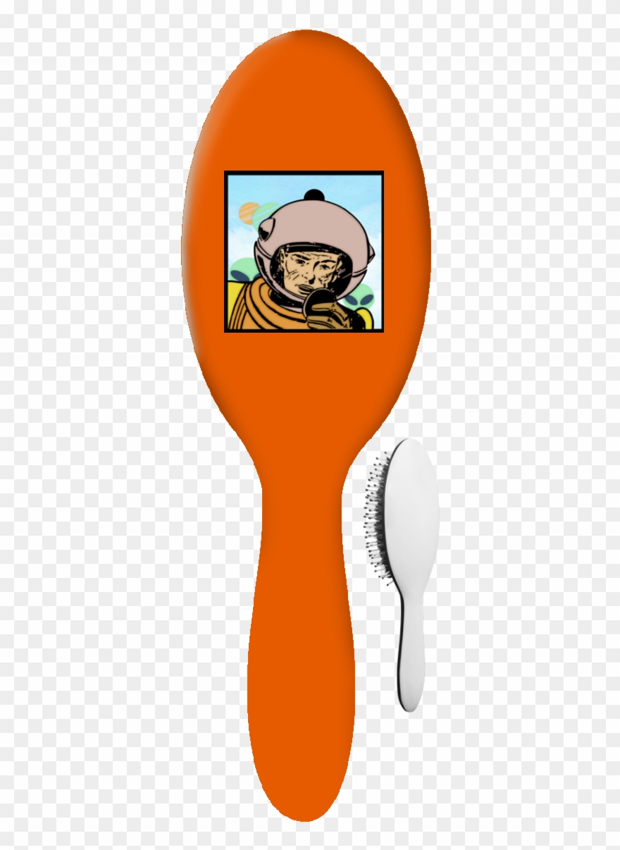 Astronaut Hb Hair Brush - Cartoon Clipart
