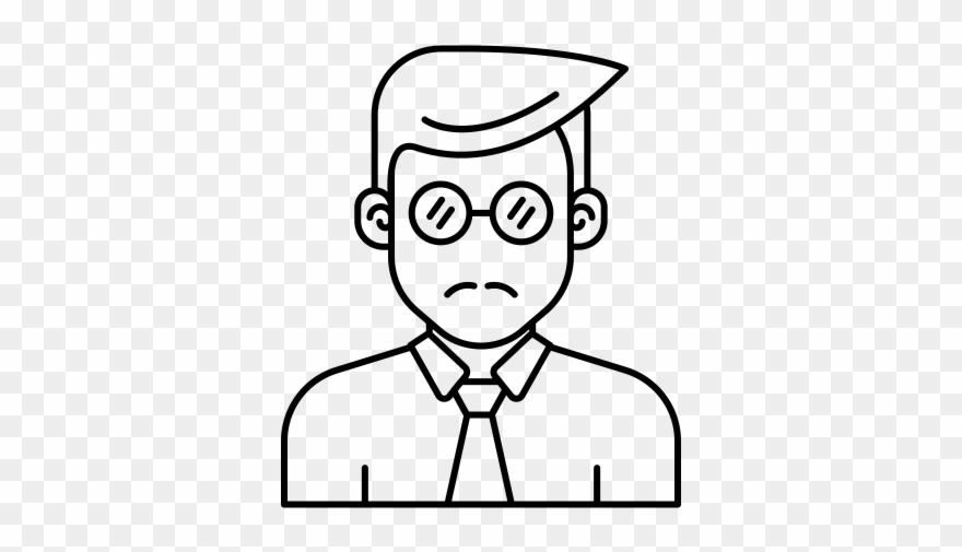 Man Short Hair Rubber Stamp - Icon Clipart