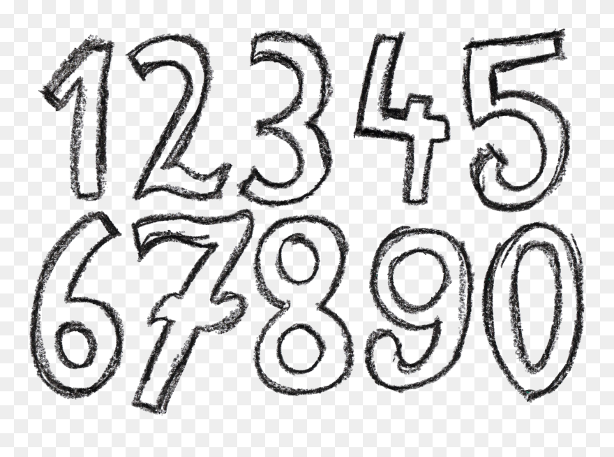 Numbers Png Free Download - Drawing Clipart