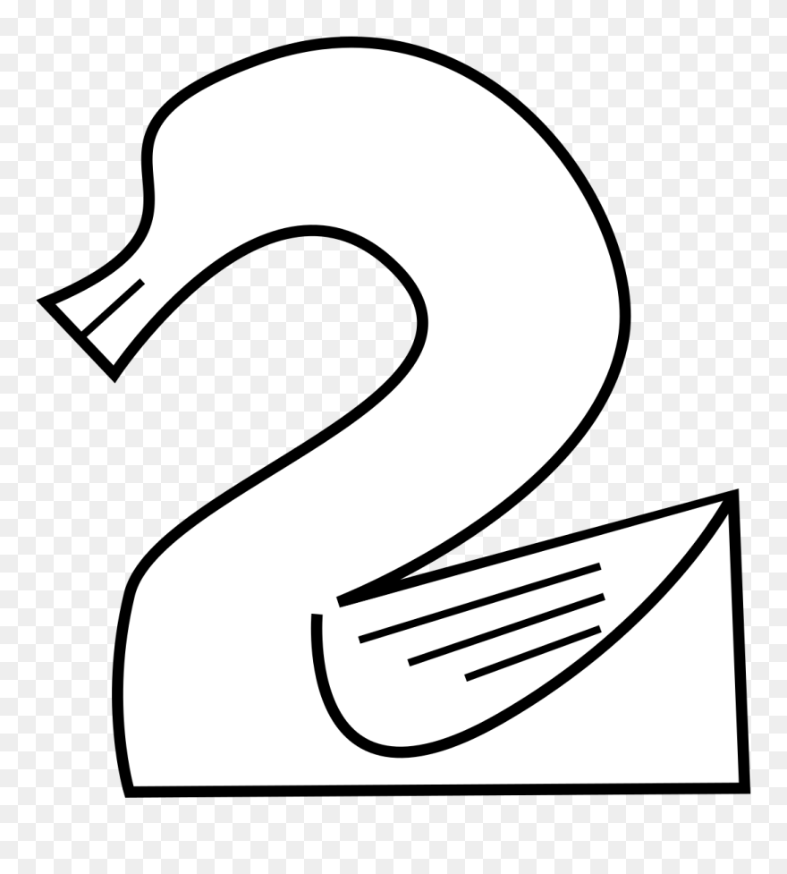 Number 2 Clip Art - Png Download