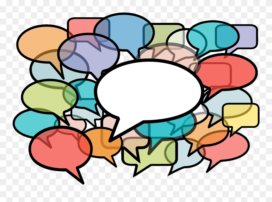Bigstock Talk In Colors Speech Bubbles - Colored Text Bubble Clipart - Png Download