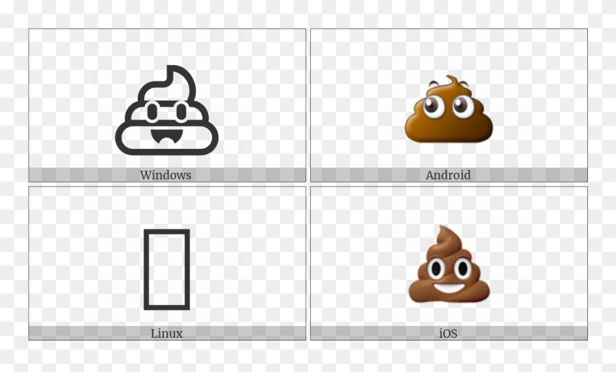 Pile Of Poo On Various Operating Systems Clipart