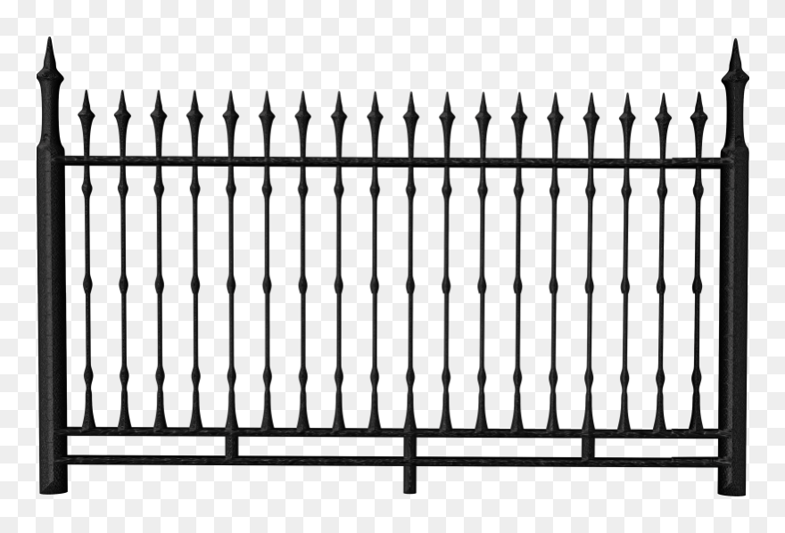 Fence Chain-link Fencing The Fetzer Institute - Iron Fence Png Clipart