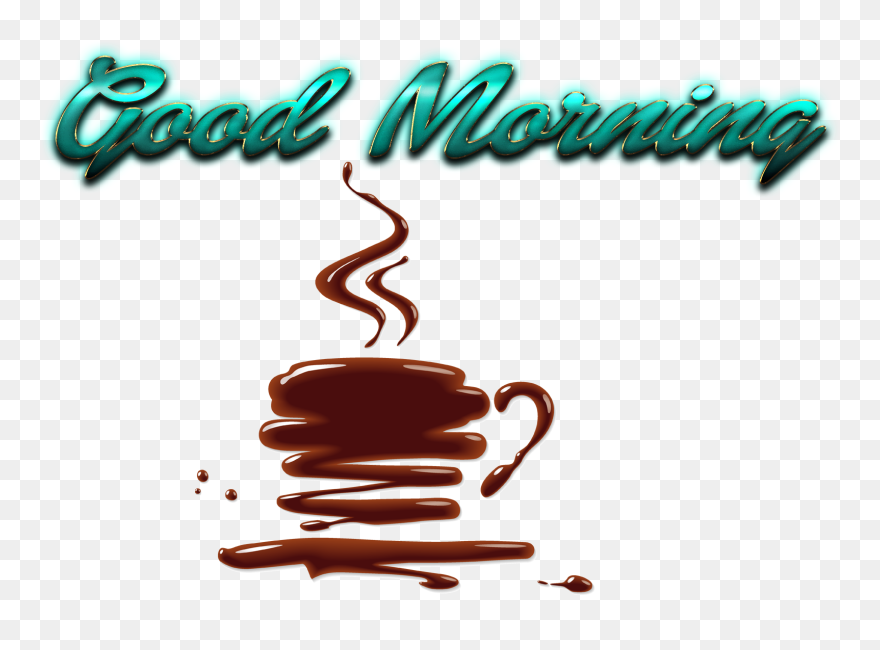 Good Morning Free Png Image - Calligraphy Clipart