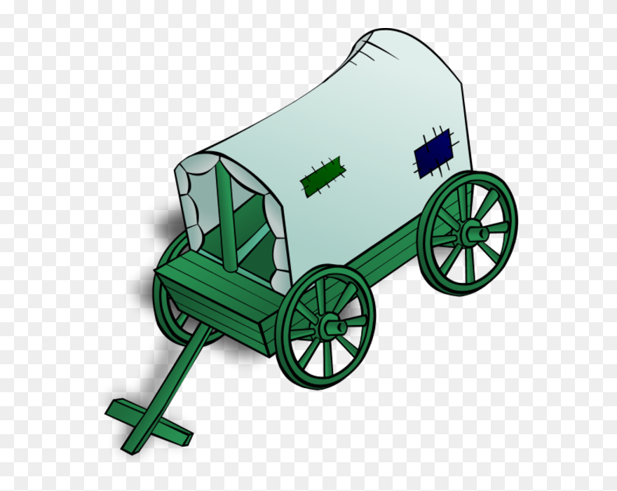 Covered Wagon - Caravan Clip Art - Png Download