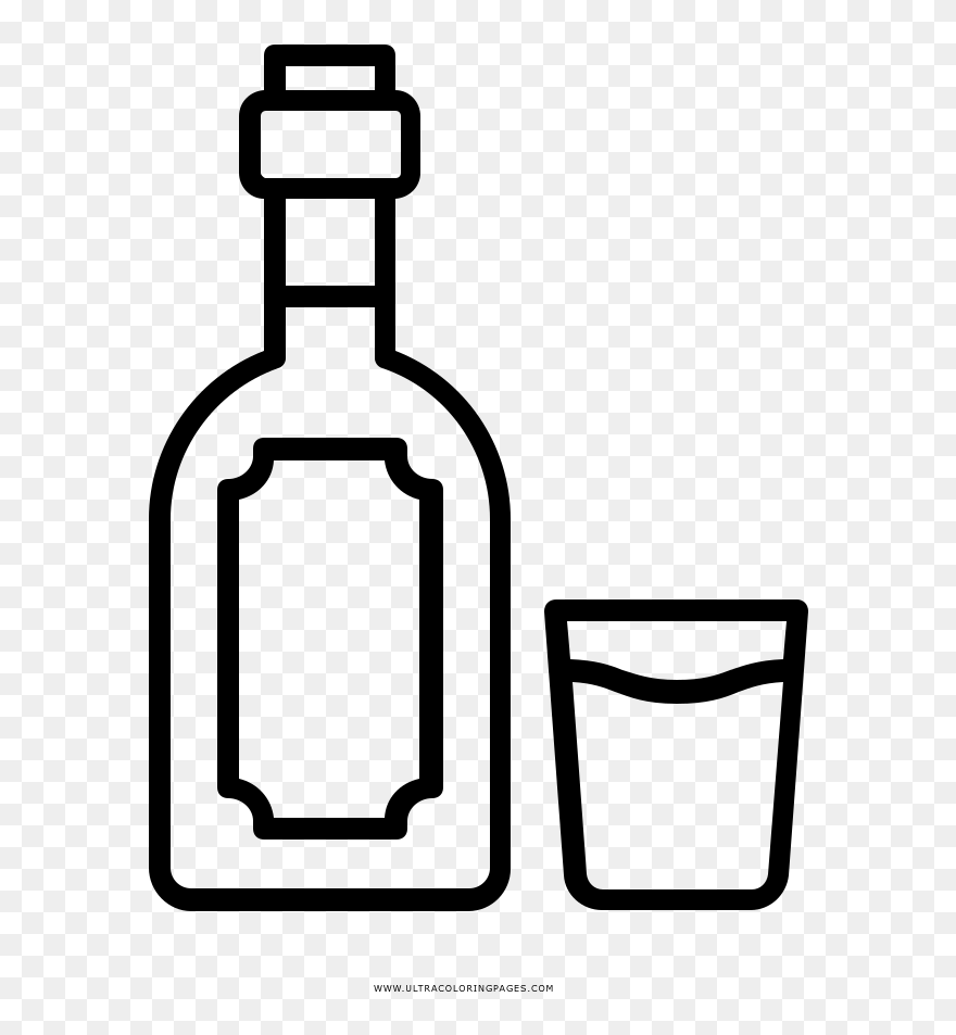 Liquor Coloring Page - Liquore Disegno Per Bambini Clipart