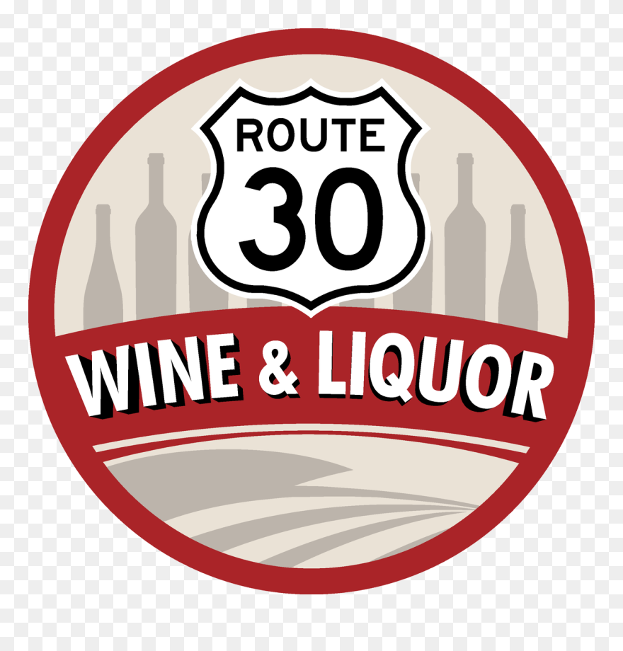 Route 30 Wine And Liquor - Label Clipart