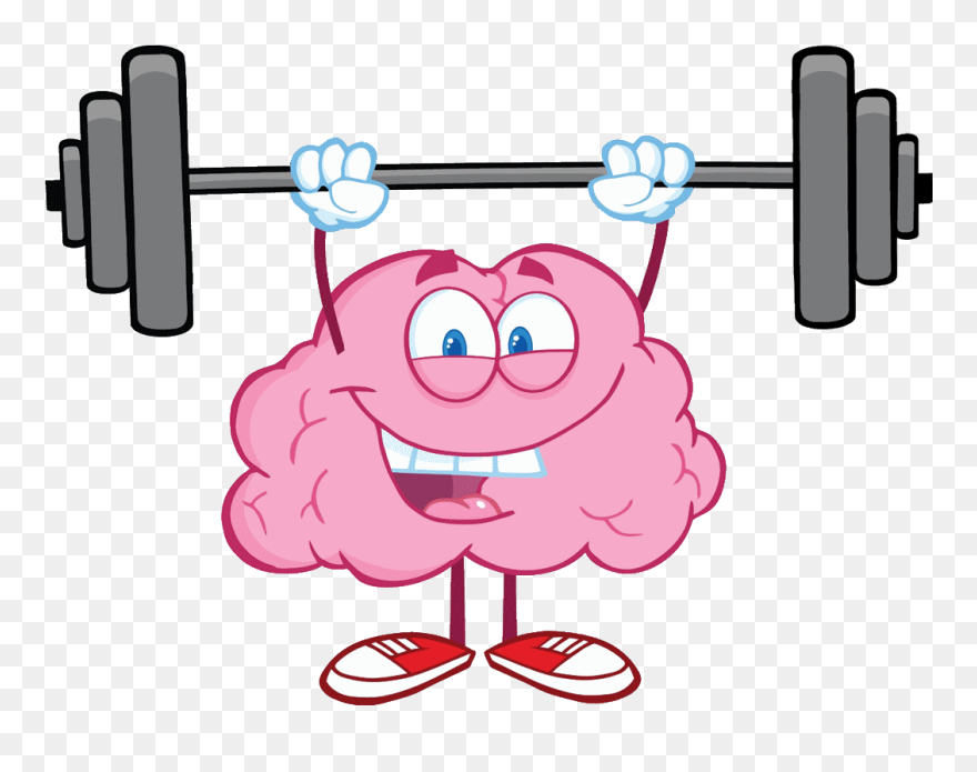 Brain Lifting Weights Clipart - Png Download