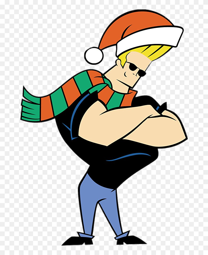 Johnny Bravo Christmas Outfit - Johnny Bravo Santa Claus Clipart