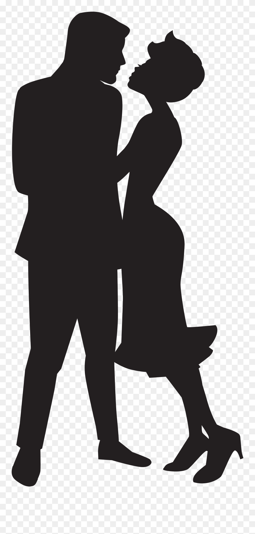 Silhouette Couple In Love Png Clipart