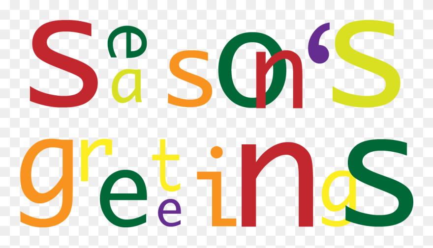 Transparent Season Greetings Clipart - Graphic Design - Png Download