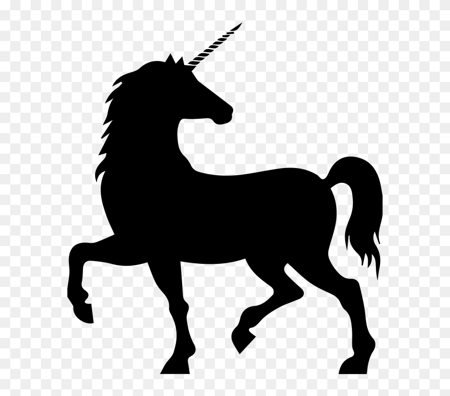 Vector Graphics Unicorn Silhouette Illustration Image - Unicorn Silhouette Clip Art Free - Png Download