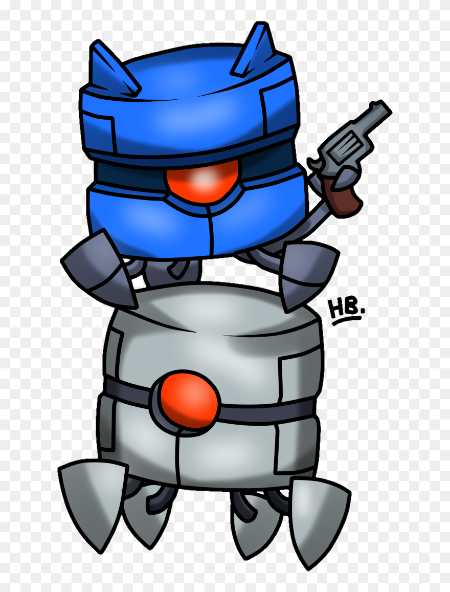 Robot Pile - Cartoon Clipart