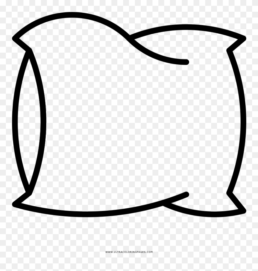 Flour Drawing Line - Transparent Background Pillow Drawing Clipart