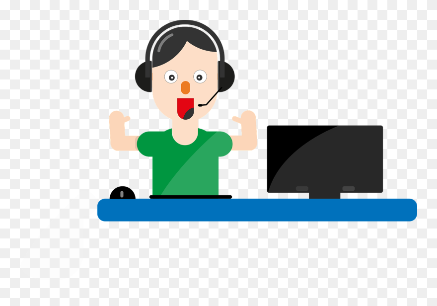 Gamer Game Caster Pro Player Free Photo - Caster Game Cartoon Clipart