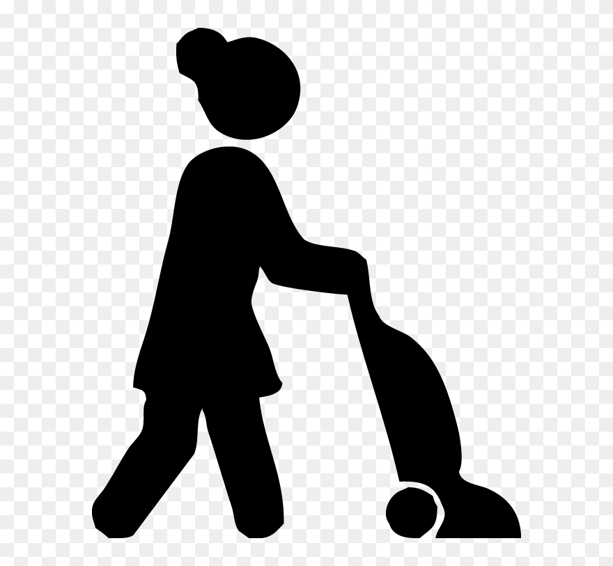 Clean Clipart Hotel Housekeeping - Stick Figure Cleaning Room - Png Download