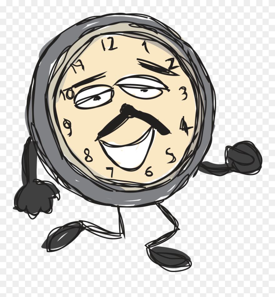 Clock - Cartoon Clipart