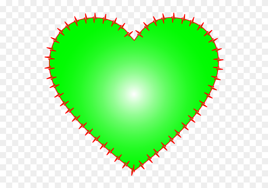 Heart Ekg Rhythm Green - Couronne T8f 75 Dents Clipart