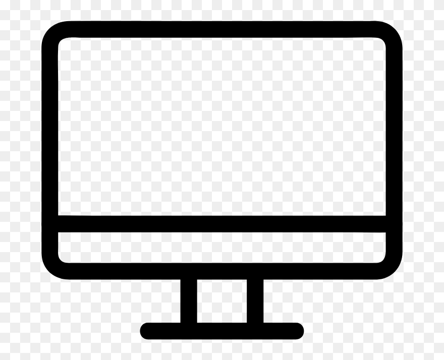 Screen Saver Icon Black Transparent Clipart