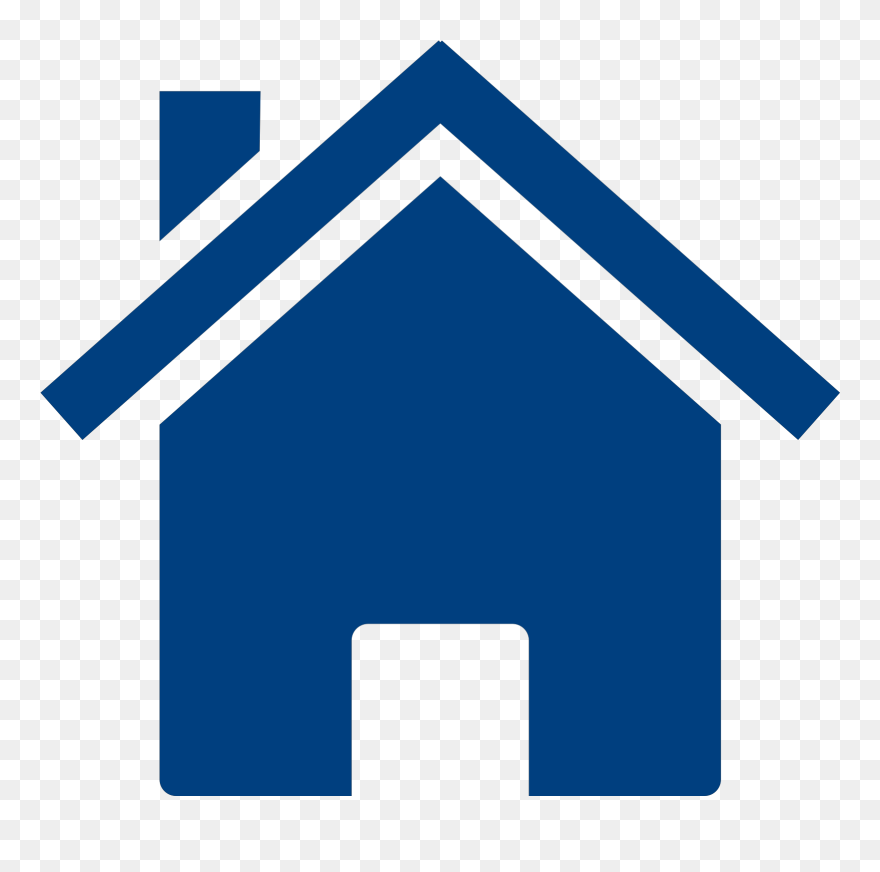 House Clipart Blue - Png Download