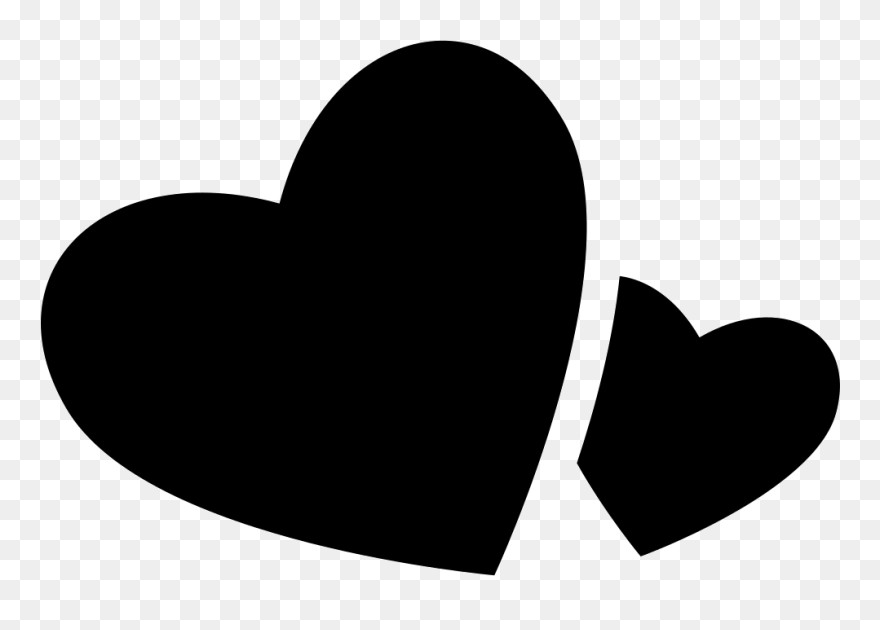 Big And Small Hearts Clipart