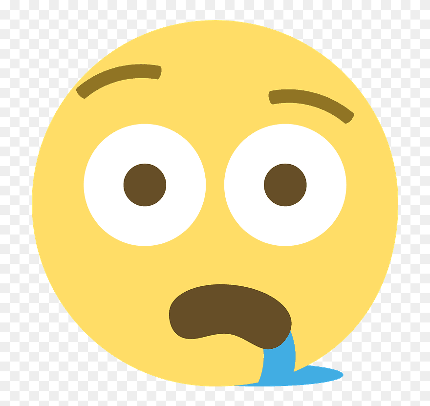 Drooling Face Emoji Clipart - Circle - Png Download