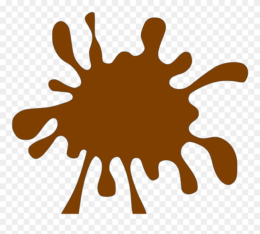 Blue Paint Splatter Clipart - Png Download