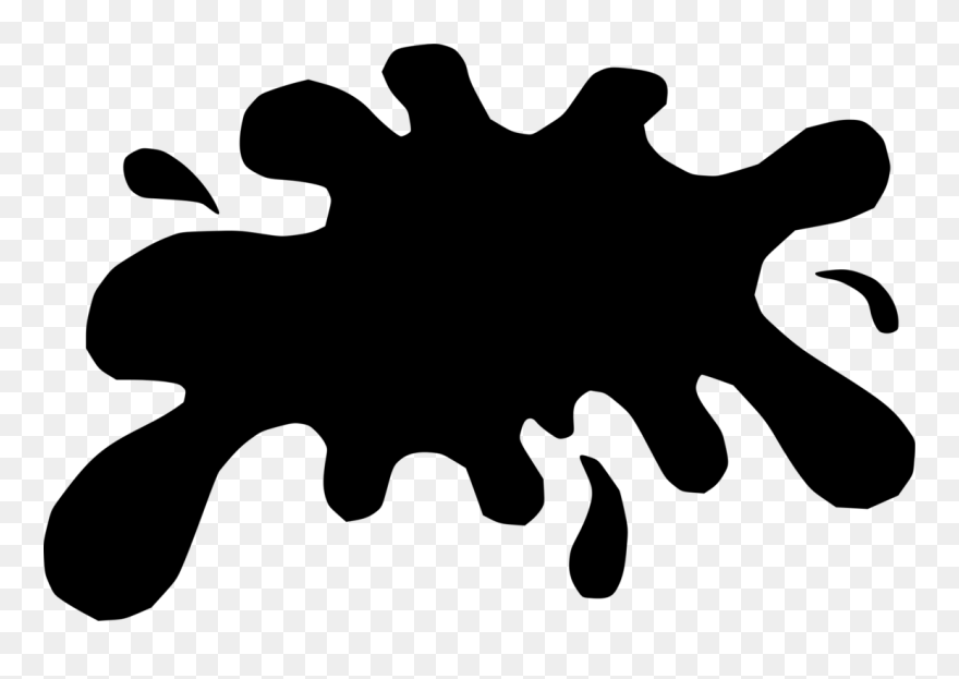 Silhouette,monochrome Photography,tree - Splat Silhouette Clipart