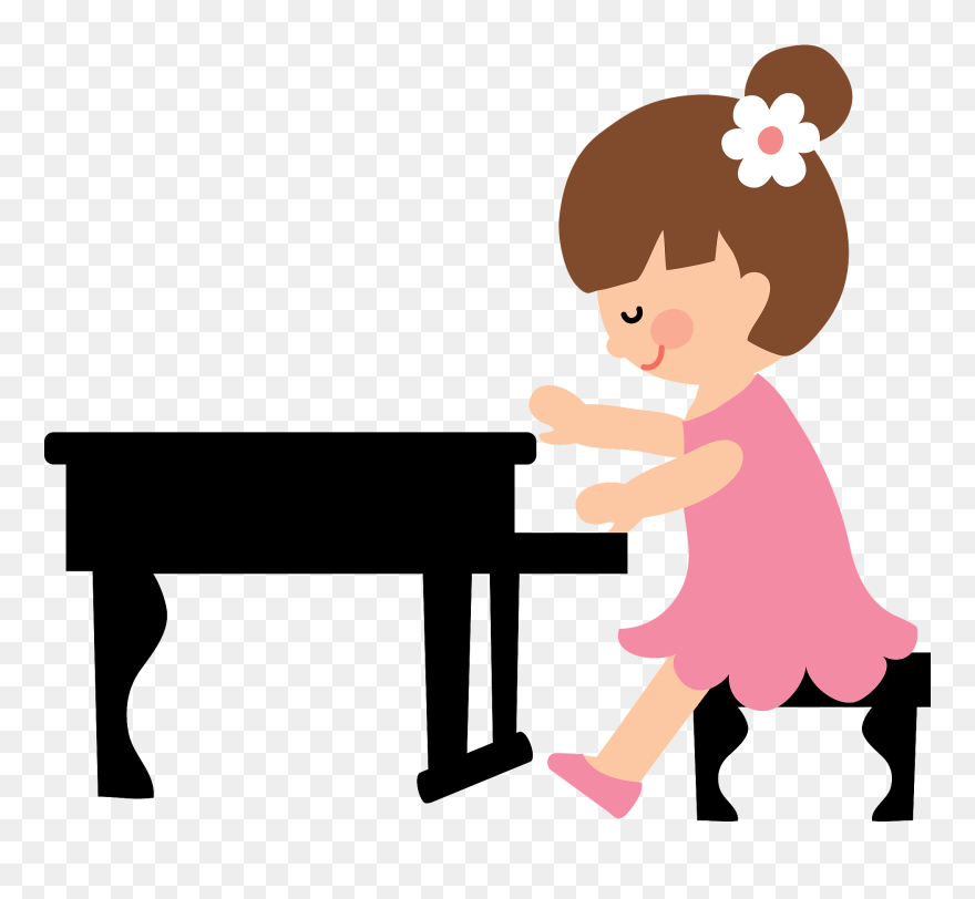 イラスト フリー ピアノ 練習 Clipart
