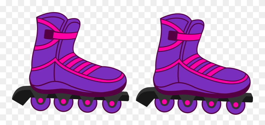 80"s Clipart Pair Shoe - Roller Blades Clipart - Png Download