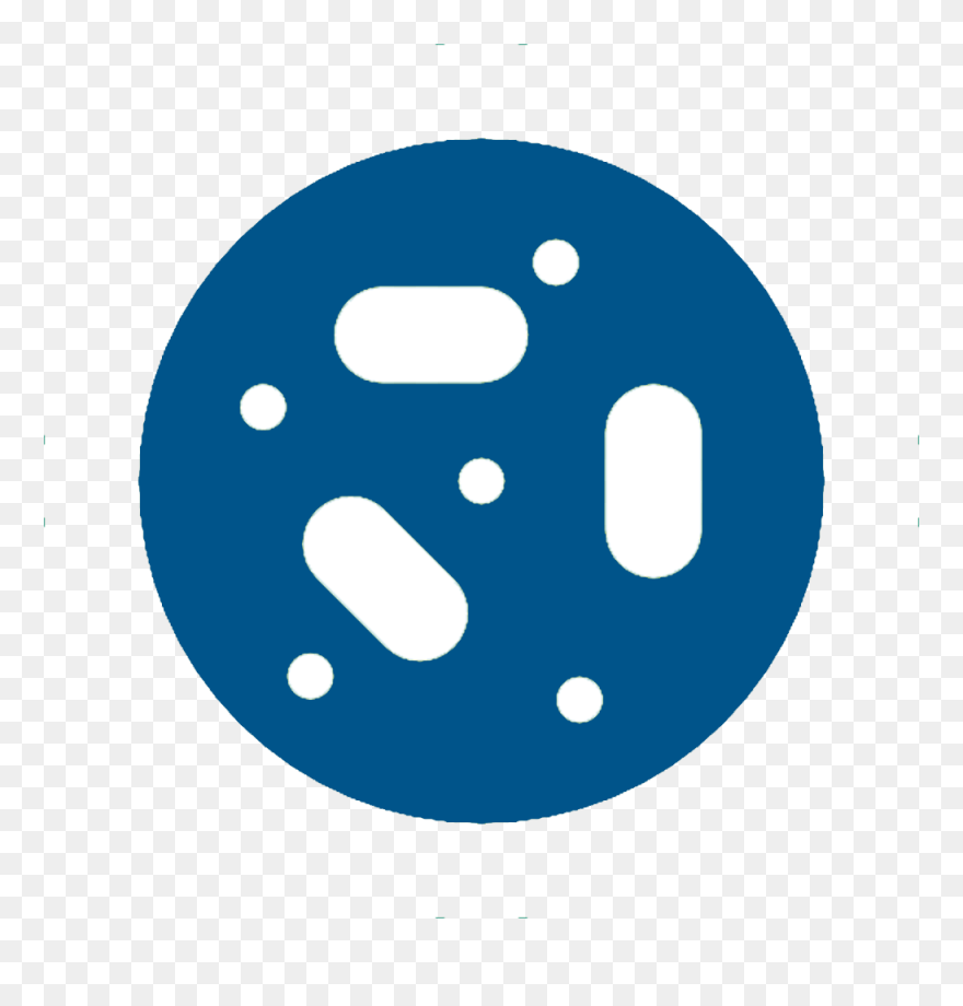 Icon Petri Dish Blue - Circle Clipart