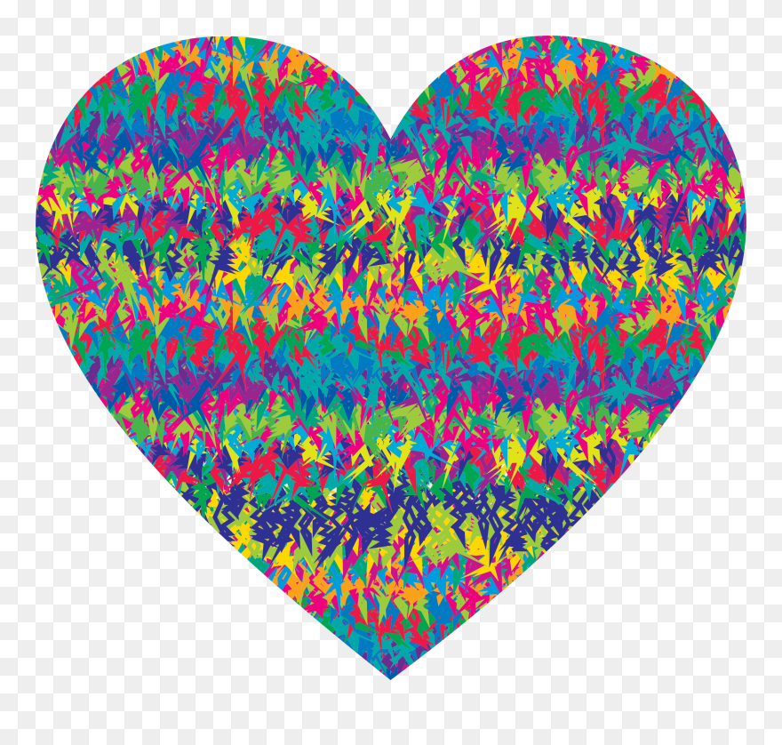 This Free Icons Png Design Of Prismatic 80s Heart , - Heart Sprinkles Clipart Png Transparent Png