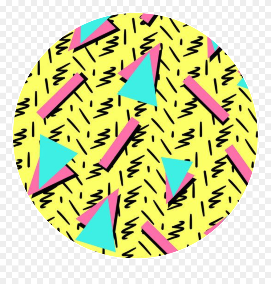 #80s #90s #aesthetic #pattern #remixit #circlebackground - 1990s Clipart