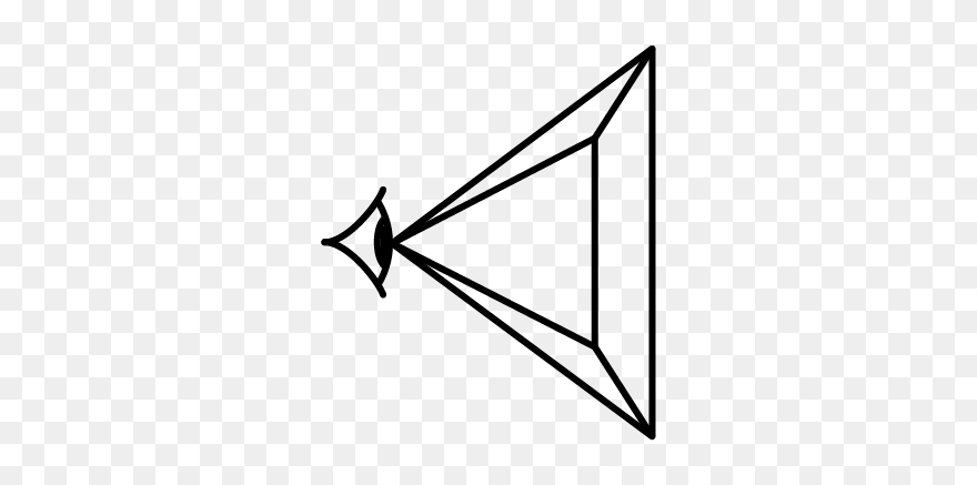 Field Of View - Line Art Clipart