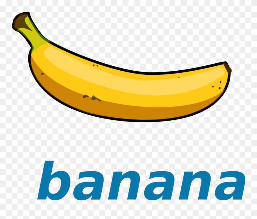 Banana Picture With Name Clipart