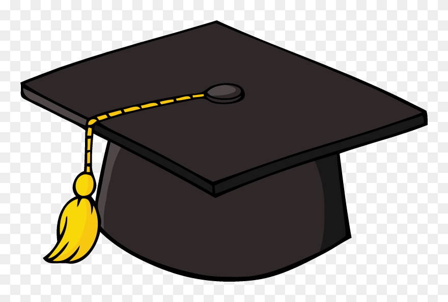 Graduation Clipart Pre School - Cartoon Clip Art Graduation Cap - Png Download