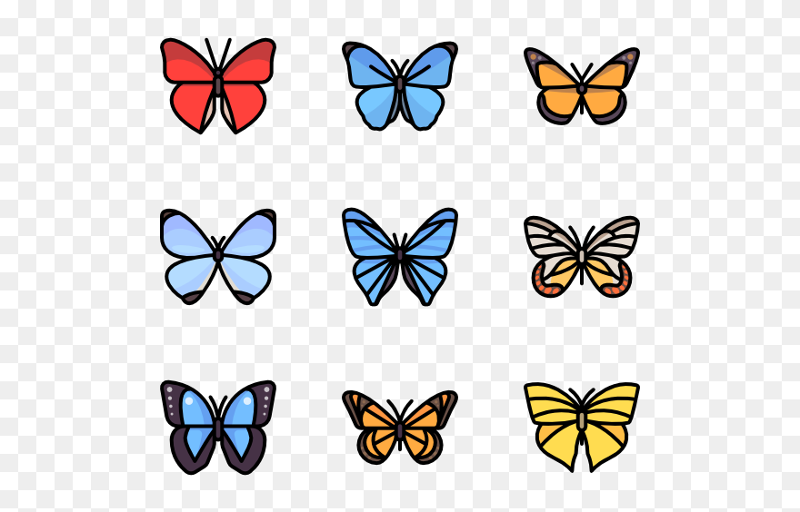 Images Of Butterfly - Png Butterfly Icon Clipart