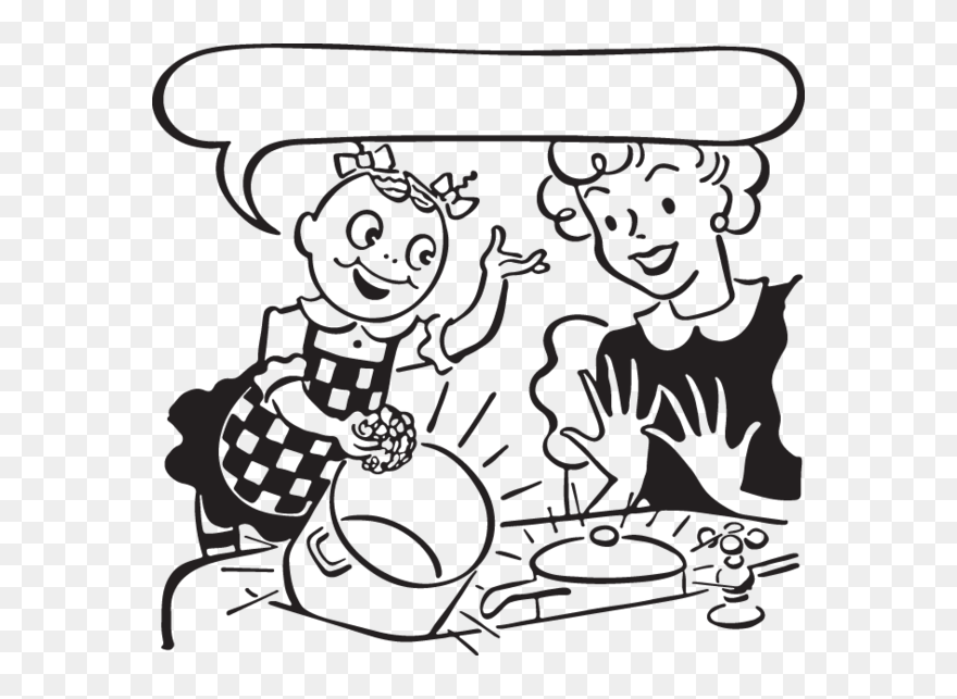 Wash Dishes Clipart Black And White - Png Download